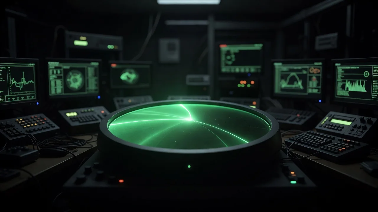 Estratégia no Aviator: gestão de risco no jogo do aviãozinho Radar verde brilhando em sala escura com monitores